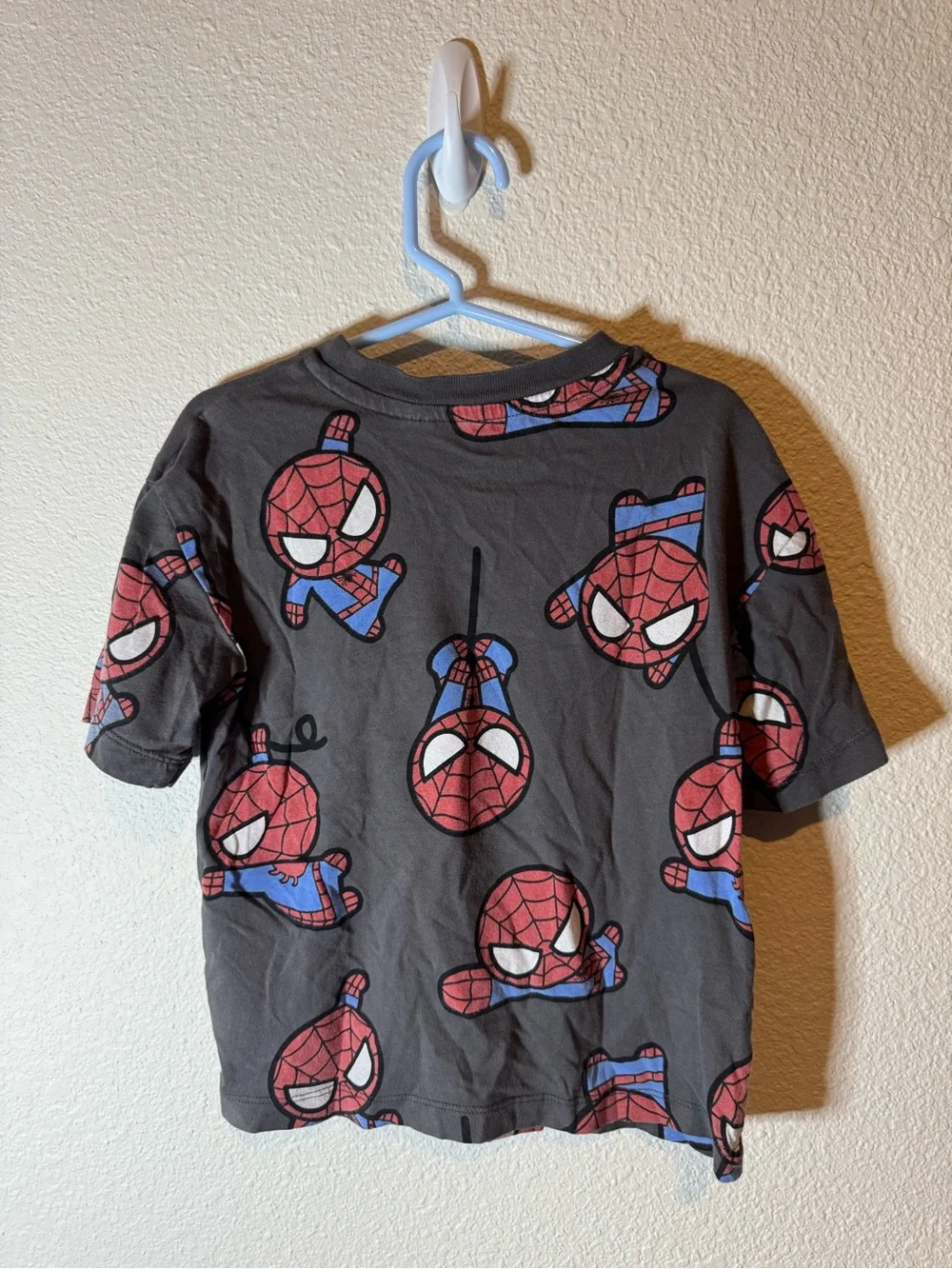 H&M Charcoal Kids Spider-Man Allover Graphic Tee